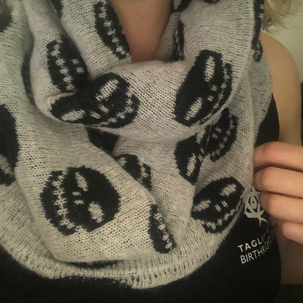 Autumn Cashmere Skull Infinity Scarf